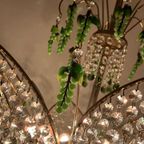 Vintage Groene Druiven Murano Kroonluchter Hanglamp thumbnail 9