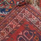 Prachtig Oud Vintage Oosters Vloerkleed Met Voornamelijk Rood Tinten 168x112cm thumbnail 7