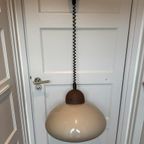 Mushroom Hanglamp Trekpendel Van Dijkstra, Jaren 70 thumbnail 2