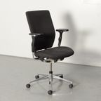Vitra Bureaustoel, Zwart, 3D Armleggers thumbnail 2