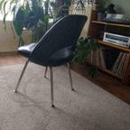 Vintage Knoll Eero Saarinen Conference Stoel, Zwart thumbnail 6