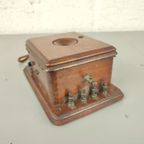 Antieke Houten Wandtelefoon thumbnail 8