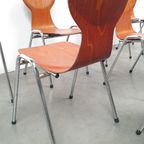 10x Eromes Pagholz Industriële Stapelbare Design Stoel thumbnail 9
