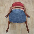 Brocante Vintage Franse Louis Xv Stoeltje, Fauteuil 103 thumbnail 14