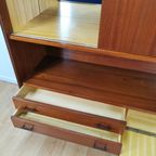 Vintage Mid Century Highboard, Kast, Barkast, Wandmeubel 910 thumbnail 8