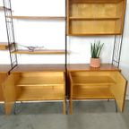 Teak Design Silverschild Modulair Wandsysteem, Vintage Wandkast thumbnail 10