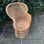 Vintage Rotan Pauwenstoel thumbnail 8