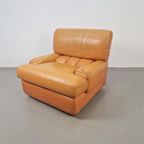 Vintage Fauteuil Leer Cognac '60 Mid Century Lounge Japandi thumbnail 14