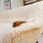 Vintage Bank Teakhout Teddy | Uniek Model Nieuw Gestoffeerd thumbnail 2