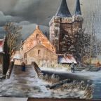 Winterlandschap - F. Overzier (1952-2014) thumbnail 8