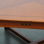 In Goede Staat Verkerende Art Deco Schuitema Design Salontafel Met Uitschuifbare Delen thumbnail 17