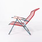 Italian Mid-century Foldable ‘spagetthi’ Deck Chair By Roberto Gatti thumbnail 4