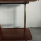 Vintage Houten Plantentafel Trolley Op Wieltjes (Twee Laags) thumbnail 14