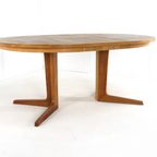 Bernhard Pedersn And Son Eiken Ronde 2x Verlengbare Eettafel Tafel Vintage 'bogvad' Deens Design thumbnail 18