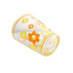 Vintage Vaas Geprint Met Bloemen, Jaren '60/'70 thumbnail 4