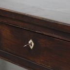 Schitterende Antieke Zuid Europese Kastanjehouten Salontafel Met 2 Lades thumbnail 10
