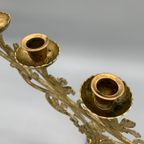 Antieke Gotische Kerk/Altaar Kandelaar thumbnail 5