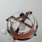 Space Age Hangende Lamp Chroom Oranje thumbnail 8