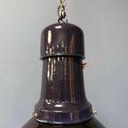 Grote Zwart Emaille Bauhaus Fabriekslamp thumbnail 5