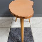Pink Leatherette Kidney Shaped Plant Table 1960S thumbnail 9