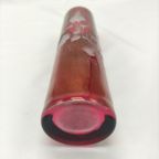 Vintage Rood Cranberry Glas Met Geëtste Bloemen thumbnail 4