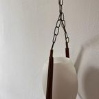 Vintage Deense Design Hanglamp. Ca 1950 Met Grote Fitting. thumbnail 10