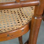 Set Van 4 Mooie En Sfeervolle Vintage Thonet Design Bistro Stoelen thumbnail 16