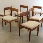 Set 6 A. Younger Stoelen Eetkamerstoelen Vintage Reupholstered thumbnail 2