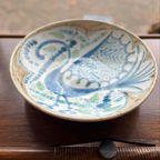 Handmade Gesigneerde Keramiek Schaal Pauw Vintage thumbnail 9