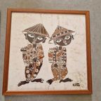 Set Van 2 Batik Schilderijen Schilderij thumbnail 4