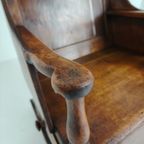 Antieke Lamsstoel / Schommelstoel – Ca. 1800, Eiken thumbnail 6