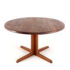 Niels Bach Vintage Ronde Eettafel Eetkamertafel Deens Massief Teak thumbnail 7