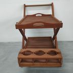 Houten Serveertrolley Met Afneembaar (dien)blad thumbnail 3