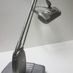 Dazor Bureaulamp/ Goudsmidlamp Met Vergrootglas Loep, Ca 1950 thumbnail 9