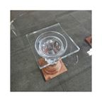 Eettafel Van Fabianart Met 2 Dorische Zuilen Marmer & Acryl - Italië Jaren 80 thumbnail 9