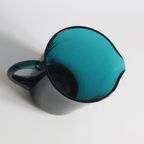 Green Glass Pitcher By Kai Franck For Nuutajarvi Notsjo, Finland 1950S thumbnail 8