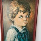 Vintage Print Jaren 70 Huilende Jongen Kind thumbnail 10