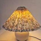 Vintage Schemerlamp Plissé Lampje Cottage Stijl thumbnail 7