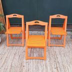 Set: 3x Vintage Design Klapstoel Trieste Aldo Jacober Stoel Jr 60 thumbnail 20