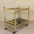 Vintage Trolley Barcart Serveerwagen, Av Handwerk thumbnail 9
