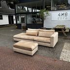 4x6 sofa - X2 Modulaire Bank Beige Velours thumbnail 8