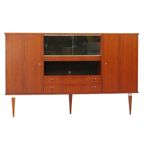 Vintage Highboard Buffetkast Dressoir In Teak, 1960S thumbnail 11