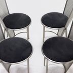 Set Of 4 Sevilla Chairs By Frans Van Praet For Belgo Chrom Belgium 1992 thumbnail 10