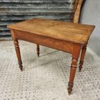 Antieke Tafel Bureau Met Stoel Landelijk thumbnail 8