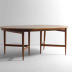 Mid-century Uittrekbare Ovale Eettafel Van Oswald Vermaercke In Teak thumbnail 4
