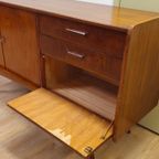 Vintage Teak Fineer Dressoir Lowboard Kast Kastje thumbnail 5