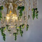 Grote Groene Murano Druiven Kroonluchter Hanglamp Vintage thumbnail 6