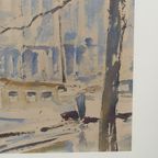 Zwartjes Gesigneerde Aquarel 63775 thumbnail 4