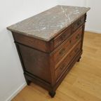 Vintage Antiek Dressoir Commode Ladekast, Badkamermeubel Met Marmer Blad 26 thumbnail 11