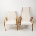 Yngve Ekström Fauteuils Hoog En Laag Model Plywood Setprijs thumbnail 8